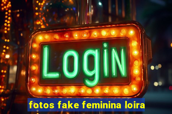 fotos fake feminina loira